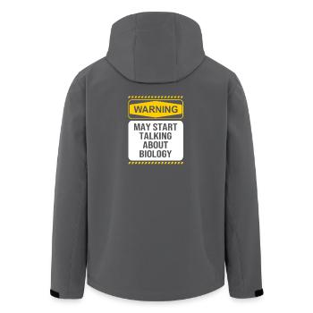 Strukturformel Molekül - Recycelte Männer Softshell-Jacke von Stanley/Stella - Schwarz - Hinten - AI Model Male 185 light (185cm)