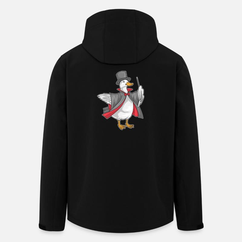 Baguette de Magicien Canard - Veste softshell homme en polyester recyclé Stanley/Stella - noir
