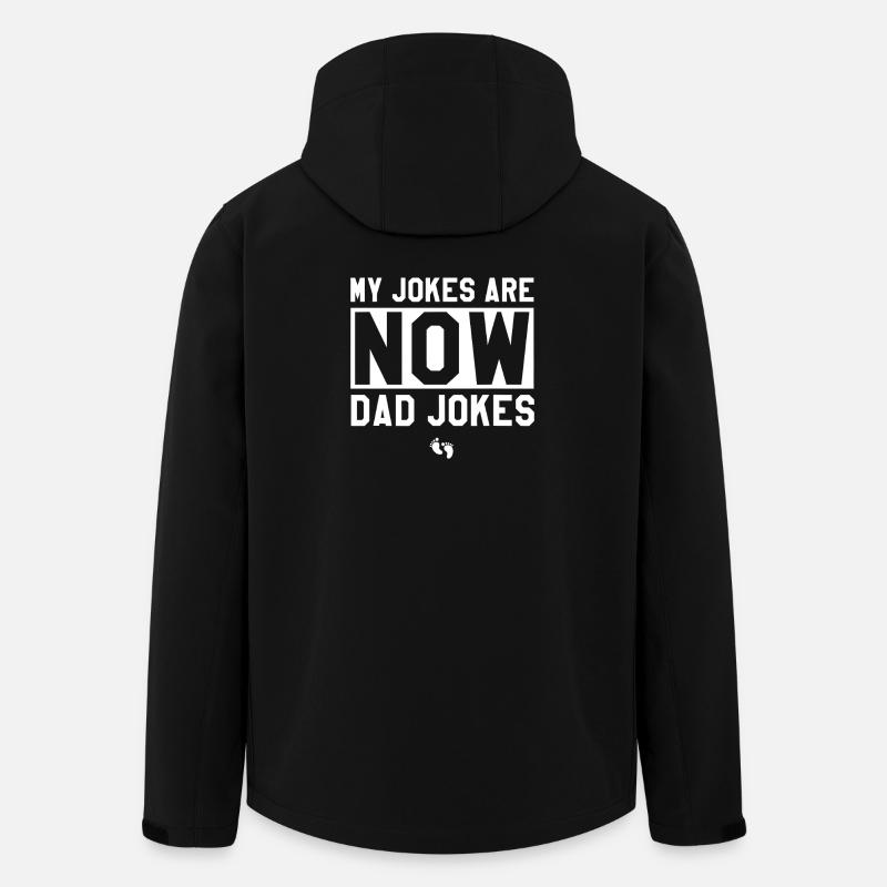 Dad Jokes Now - Men’s Recycled Softshell Jacket by Stanley/Stella - black