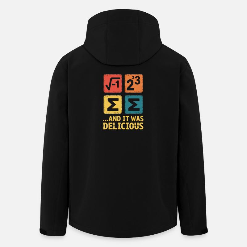Math pun: And it was delicious - Men’s Recycled Softshell Jacket by Stanley/Stella - black