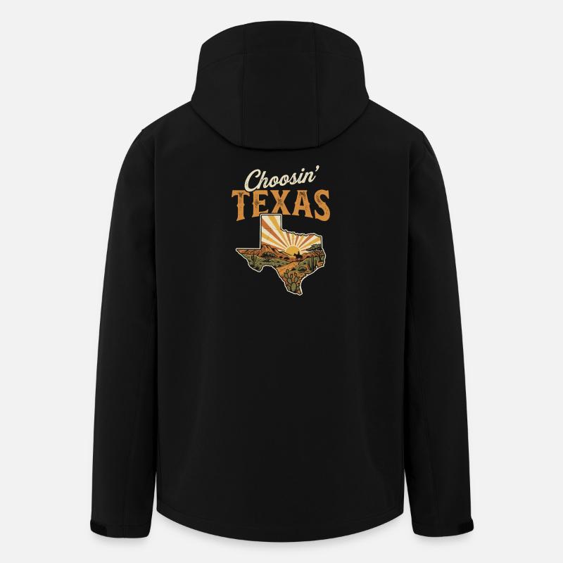 Choosing Texas Sunset - Recycelte Männer Softshell-Jacke von Stanley/Stella - Schwarz