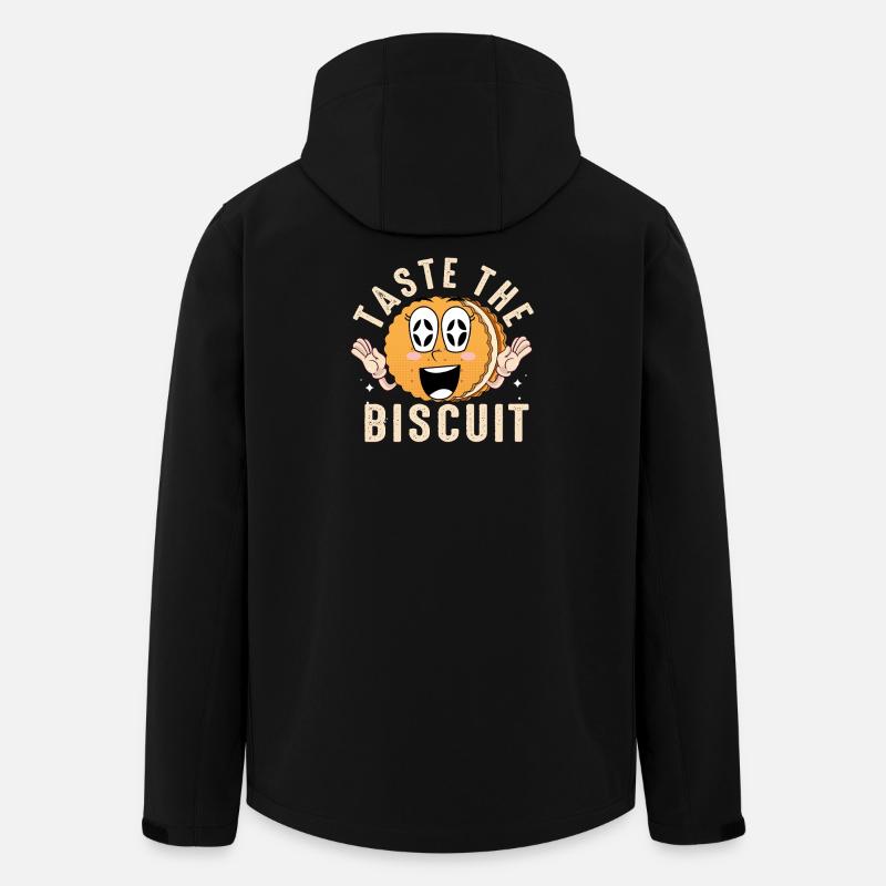 Probieren Sie das Keks-Maskottchen - Recycelte Männer Softshell-Jacke von Stanley/Stella - Schwarz