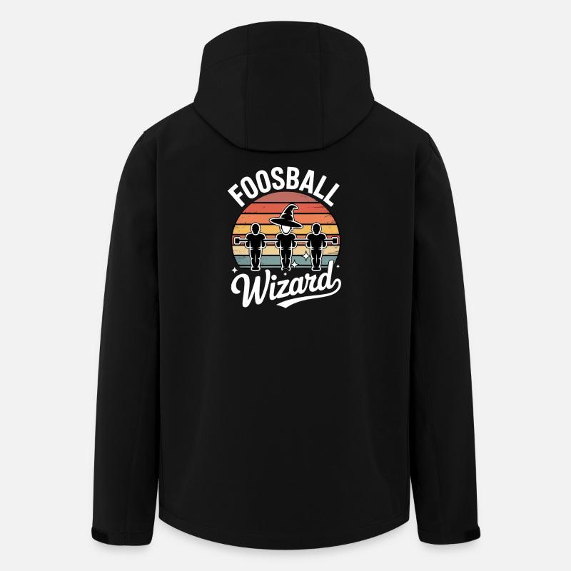 Tischfußball Evolution Lustiges Kickern Foosball - Recycelte Männer Softshell-Jacke von Stanley/Stella - Schwarz