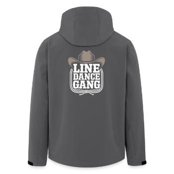 Line Dance Gang Cowboy - Recycelte Männer Softshell-Jacke von Stanley/Stella - Anthrazit - Hinten - AI Model Male 185 light (185cm)