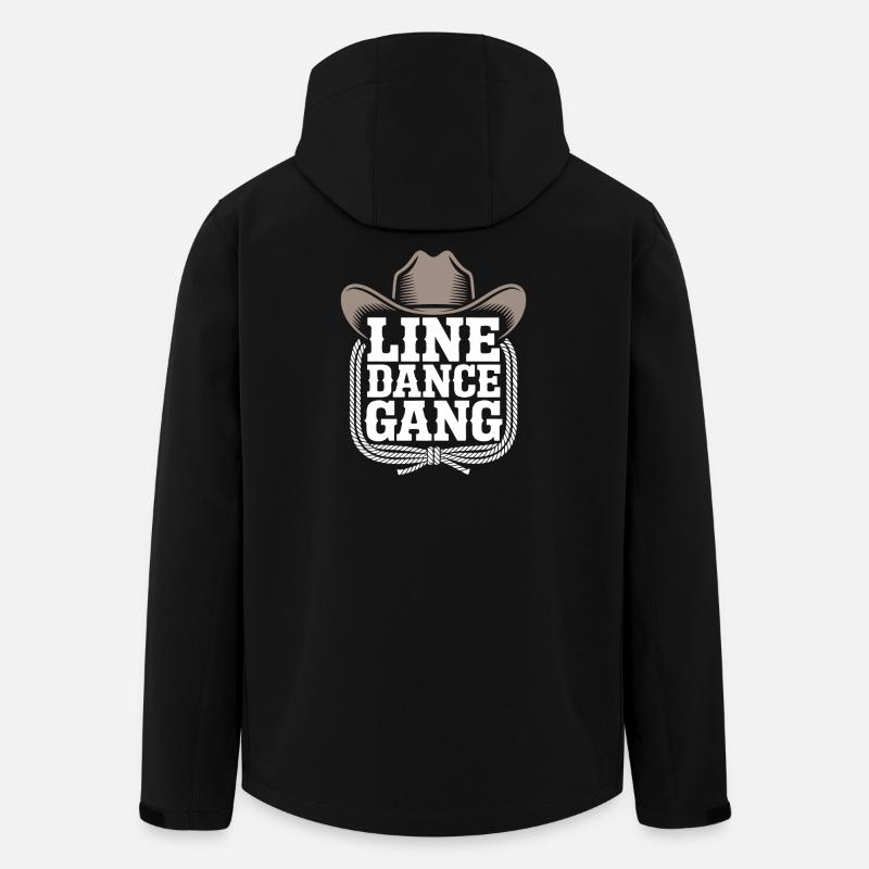 Line Dance Gang Cowboy - Men’s Recycled Softshell Jacket by Stanley/Stella - black