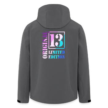 13. Geburtstag Junge Mädchen Teenager Level 13 - Recycelte Männer Softshell-Jacke von Stanley/Stella - Schwarz - Hinten - AI Model Male 185 light (185cm)
