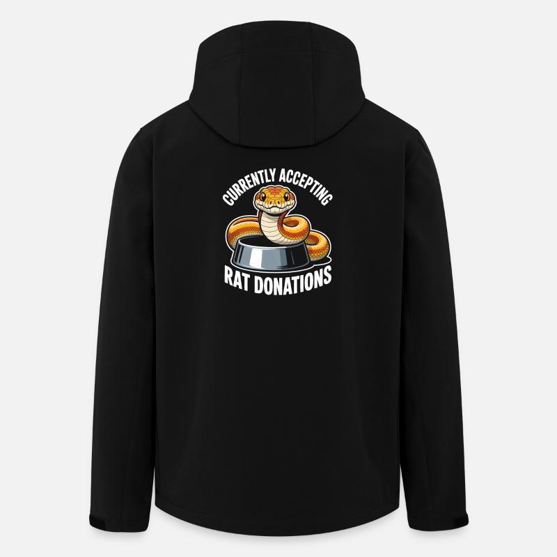 Rattenspenden gesucht | Königspython Humor - Recycelte Männer Softshell-Jacke von Stanley/Stella - Schwarz