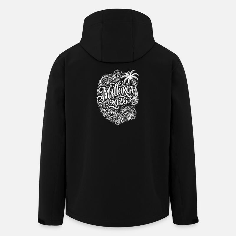 Mallorca 2026 Saying - Men’s Recycled Softshell Jacket by Stanley/Stella - black