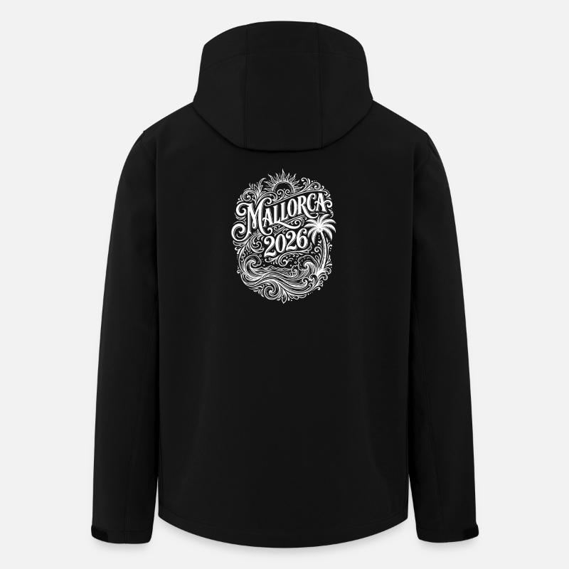 Déclaration de Majorque 2026 - Veste softshell homme en polyester recyclé Stanley/Stella - noir