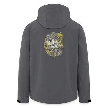 Vacances à Majorque 2026 - Veste softshell homme en polyester recyclé Stanley/Stella - noir - Dos - AI Model Male 185 light (185cm)