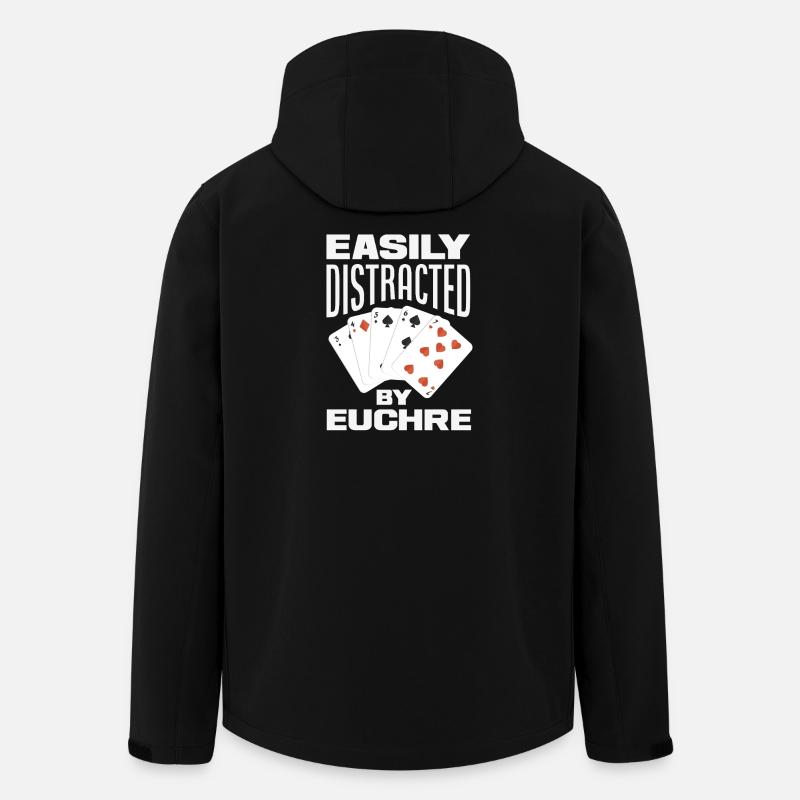 Facilement distrait par l’Euchre - Veste softshell homme en polyester recyclé Stanley/Stella - noir