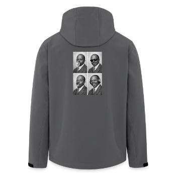 Scott Joplin Collage - Recycelte Männer Softshell-Jacke von Stanley/Stella - Schwarz - Hinten - AI Model Male 185 light (185cm)
