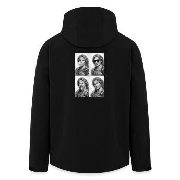 Fotostreifen von Alexander dem Großen - Recycelte Männer Softshell-Jacke von Stanley/Stella - Schwarz - Hinten - AI Model Male 185 light (185cm)