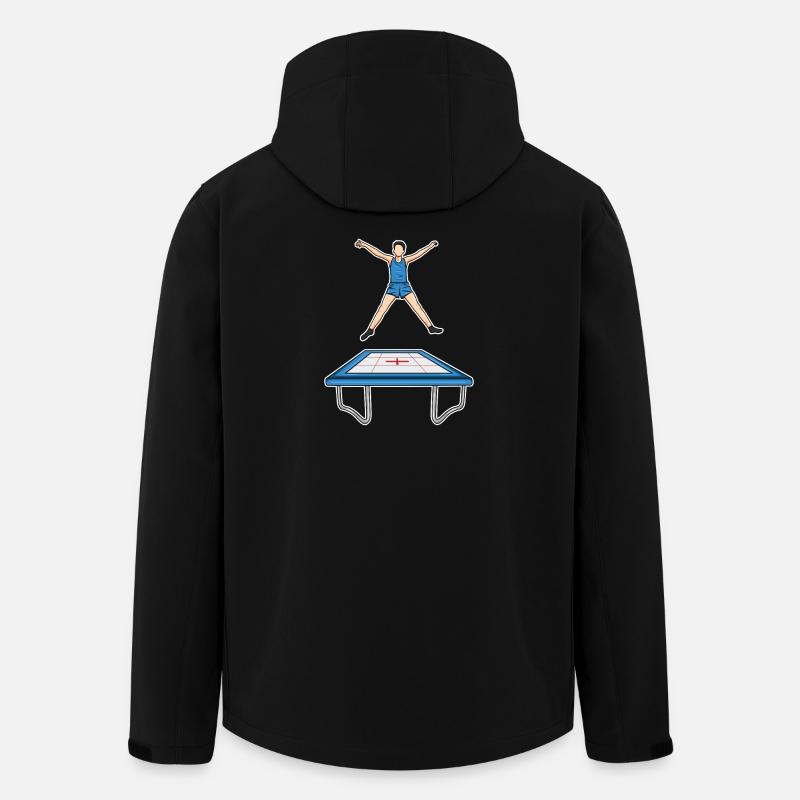 Lustiges Trampolin Kind - Recycelte Männer Softshell-Jacke von Stanley/Stella - Schwarz