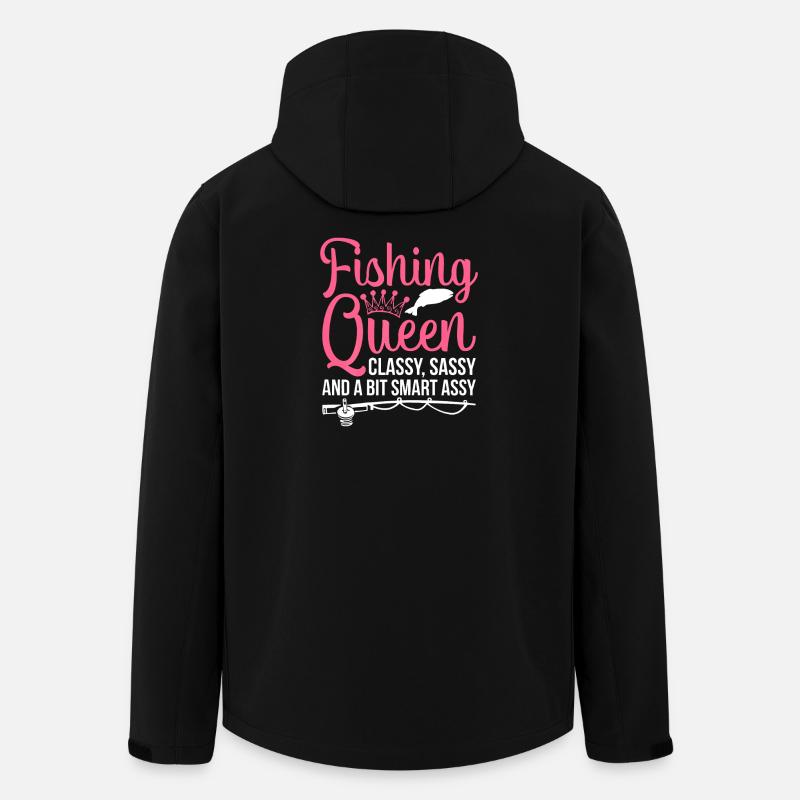 Fishing Queen: Classy Sassy Angler - Men’s Recycled Softshell Jacket by Stanley/Stella - black