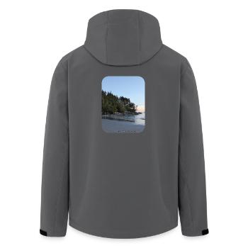 Tonquin Beach 1 - Men’s Recycled Softshell Jacket by Stanley/Stella - black - Back - AI Model Male 185 light (185cm)