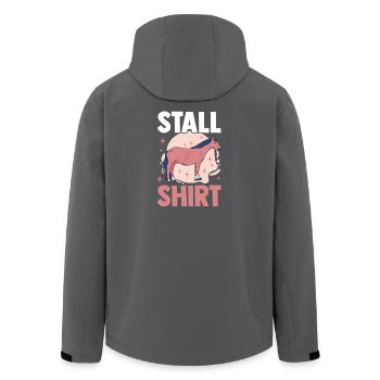 Horse Riding Horse Lovers Riding Stables Horses - Men’s Recycled Softshell Jacket by Stanley/Stella - black - Back - AI Model Male 185 light (185cm)