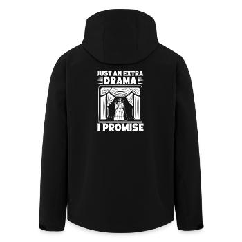 Theater Just An Extra Drama Musical Theatre - Men’s Recycled Softshell Jacket by Stanley/Stella - black - Back - AI Model Male 185 light (185cm)