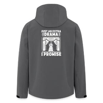Théâtre Juste un drame supplémentaire Théâtre musical - Veste softshell homme en polyester recyclé Stanley/Stella - charbon - Dos - AI Model Male 185 light (185cm)