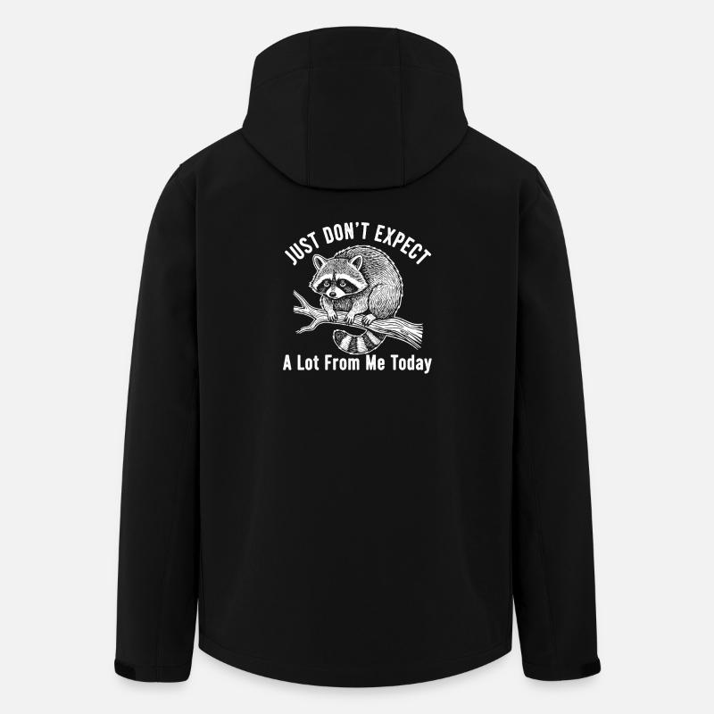 Biberstimmung: Heute nicht - Recycelte Männer Softshell-Jacke von Stanley/Stella - Schwarz