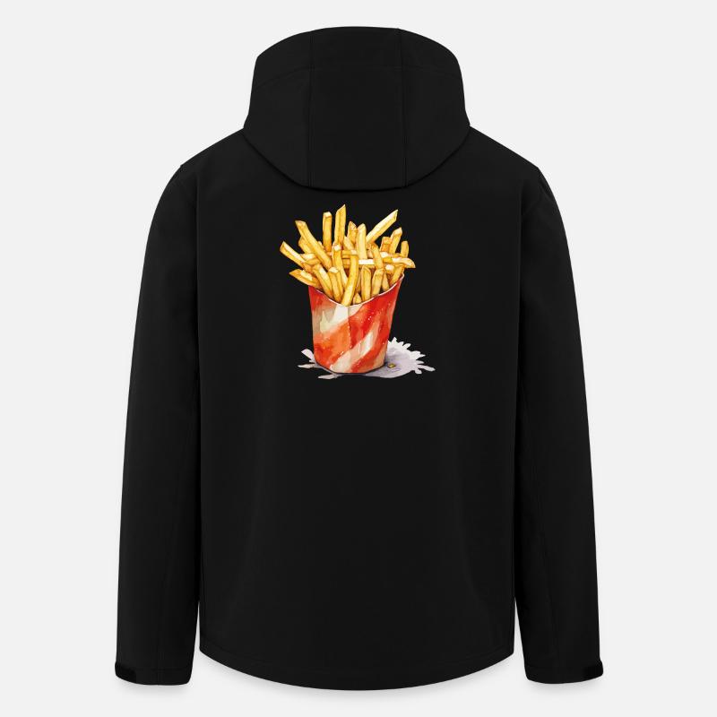 Akvarel pommes frites krus - Stanley/Stella herre softshelljakke i genanvendt polyester - sort