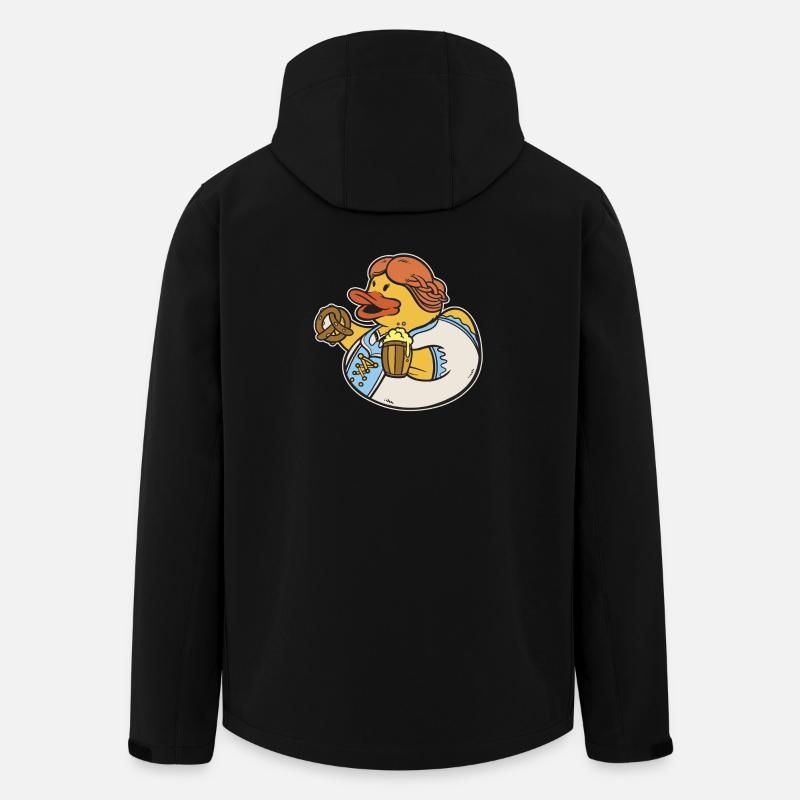 Ente, Bier & Breze – Bierzelt  - Recycelte Männer Softshell-Jacke von Stanley/Stella - Schwarz