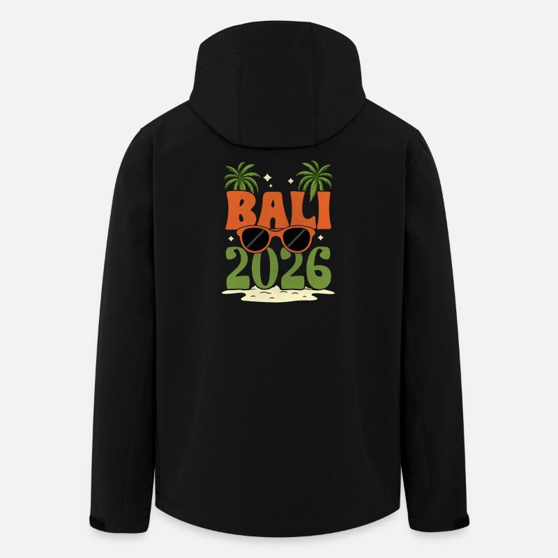 Bali 2026 - Recycelte Männer Softshell-Jacke von Stanley/Stella - Schwarz