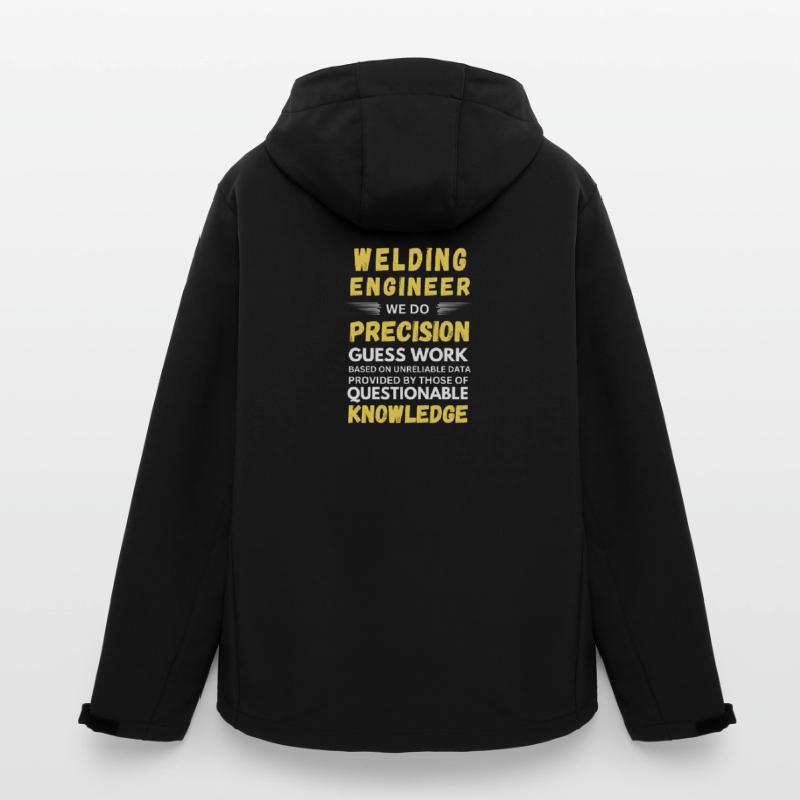 Welding Engineer We Do Precision Work Funny Quotes Men’s Recycled Softshell Jacket by Stanley/Stella