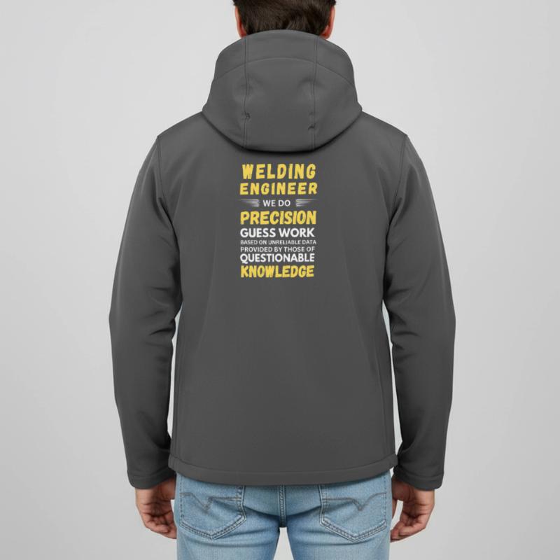 Welding Engineer We Do Precision Work Funny Quotes Men’s Recycled Softshell Jacket by Stanley/Stella