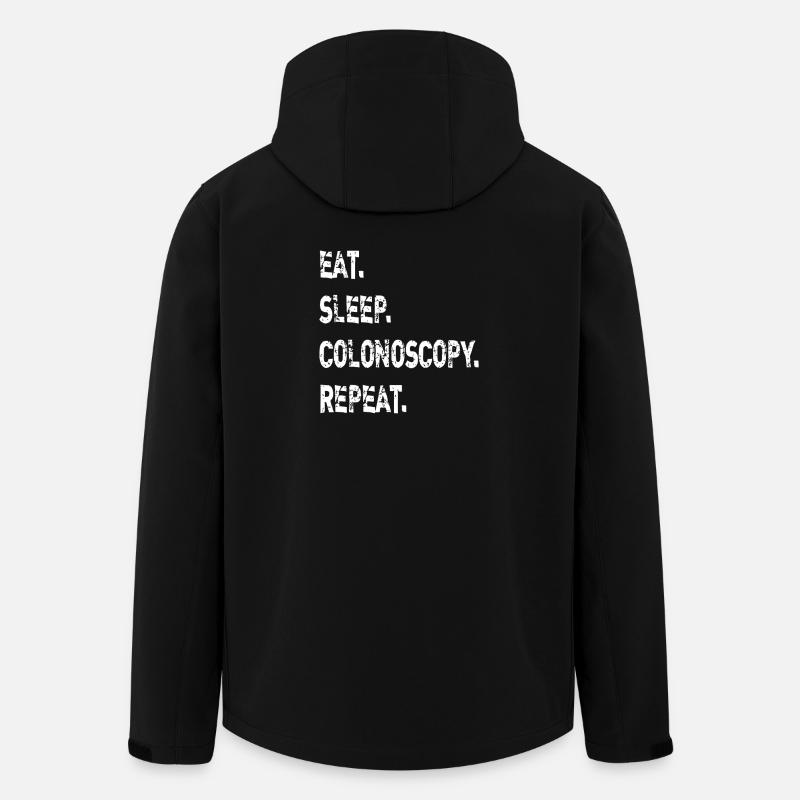 Eat Sleep Colonoscopy Repeat - Men’s Recycled Softshell Jacket by Stanley/Stella - black