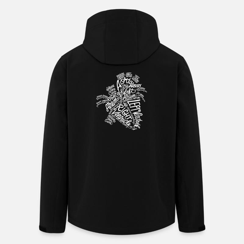Blattwort-Kunsttypografie - Recycelte Männer Softshell-Jacke von Stanley/Stella - Schwarz