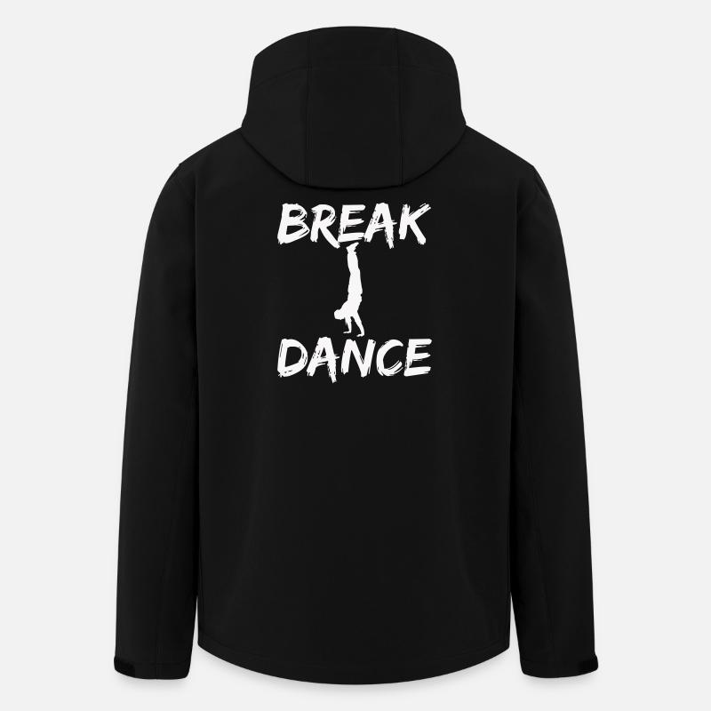 Breakdance Silhouette Motif - Men’s Recycled Softshell Jacket by Stanley/Stella - black