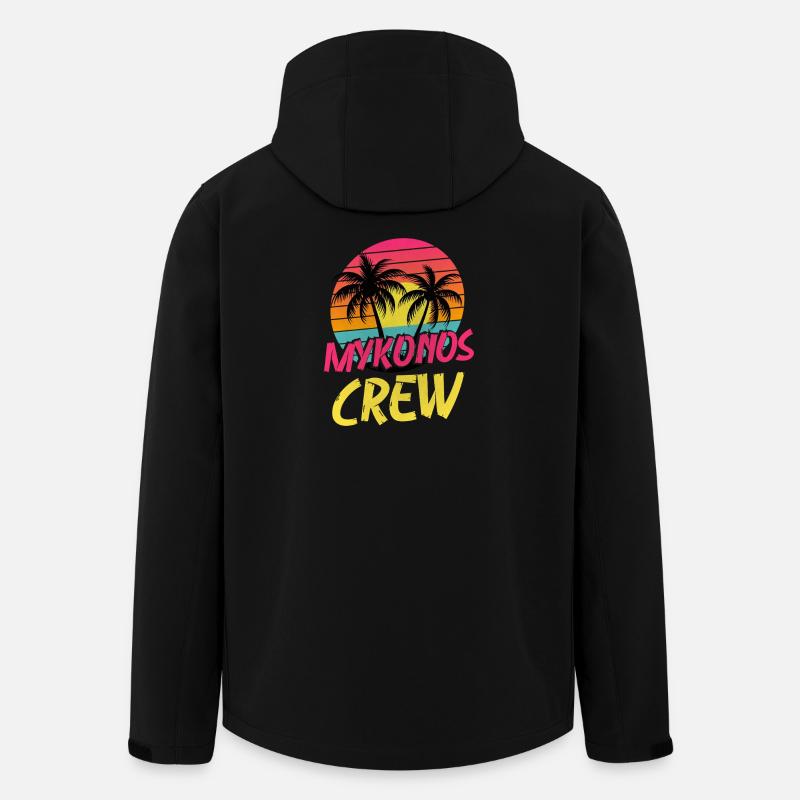 Mykonos Crew - Recycelte Männer Softshell-Jacke von Stanley/Stella - Schwarz