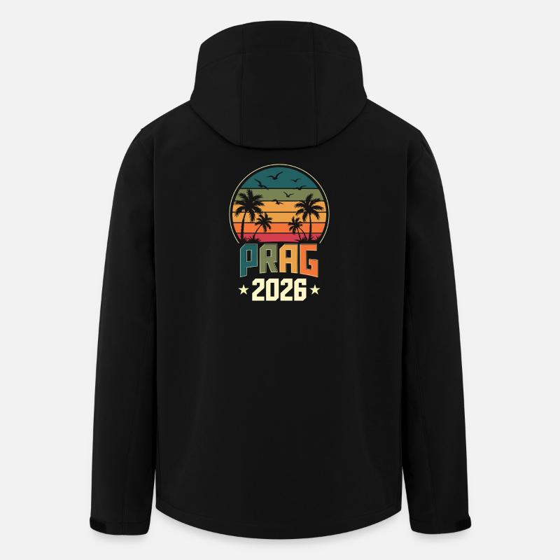 Prag 2026 - Recycelte Männer Softshell-Jacke von Stanley/Stella - Schwarz