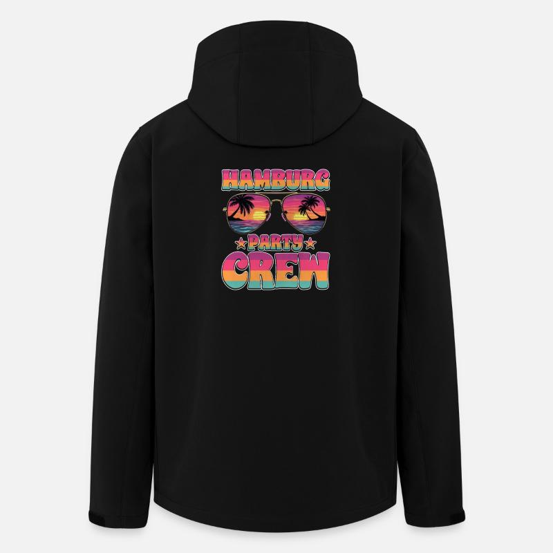 Hamburg Party Crew - Men’s Recycled Softshell Jacket by Stanley/Stella - black