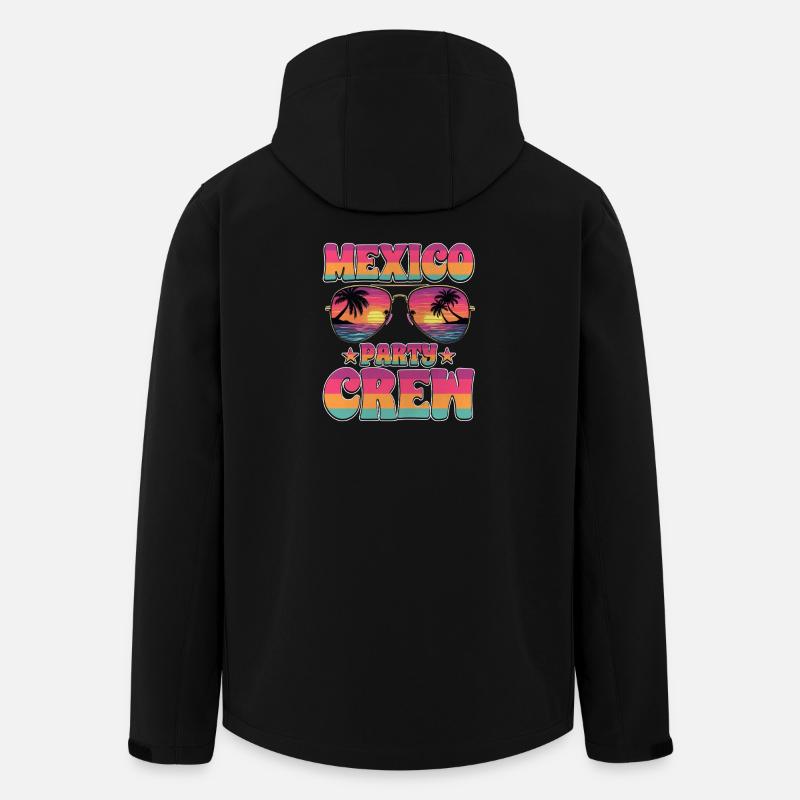 Mexiko Party Crew - Recycelte Männer Softshell-Jacke von Stanley/Stella - Schwarz