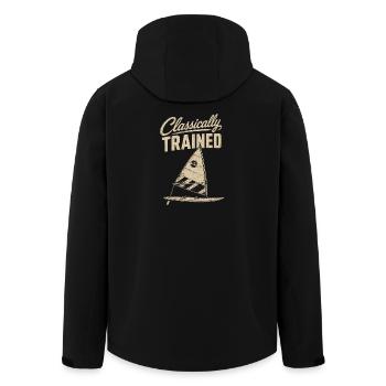 Classically Trained Sailor Tee - Recycelte Männer Softshell-Jacke von Stanley/Stella - Schwarz - Hinten - AI Model Male 185 light (185cm)