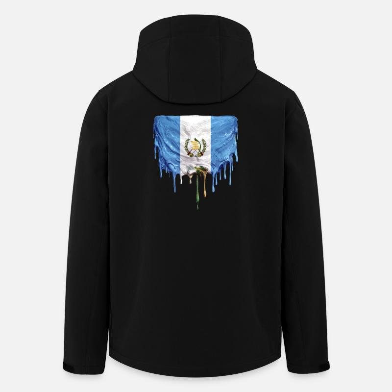 Guatemala Flagge Schmelz-Effekt - Recycelte Männer Softshell-Jacke von Stanley/Stella - Schwarz