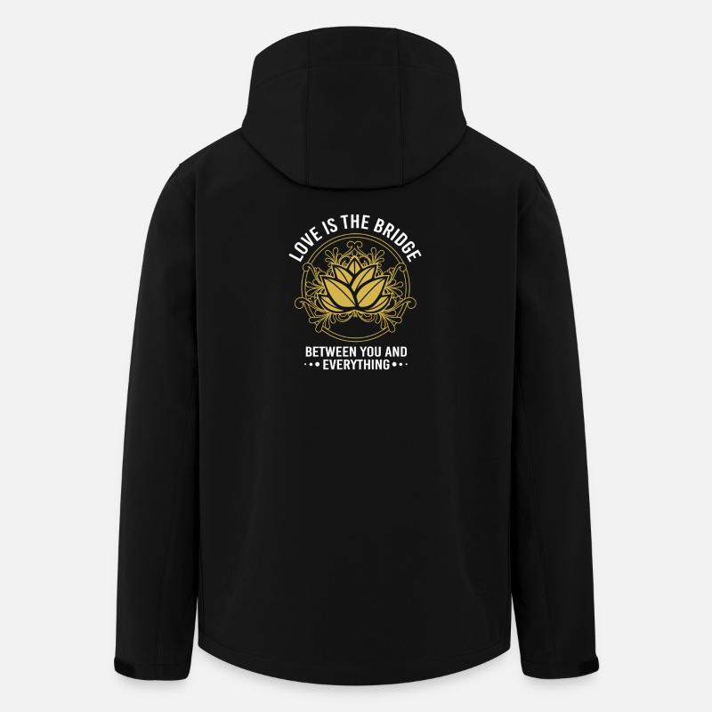 Méditation zen Bouddhisme Bouddhiste Bouddhiste Chakra - Veste softshell homme en polyester recyclé Stanley/Stella - noir