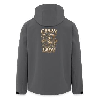 Fête Médiévale Dame de la Renaissance folle - Veste softshell homme en polyester recyclé Stanley/Stella - noir - Dos - AI Model Male 185 light (185cm)