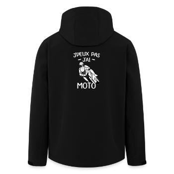 J'peux Pas, J'Ai Moto - Veste softshell homme en polyester recyclé Stanley/Stella - noir - Dos - AI Model Male 185 light (185cm)