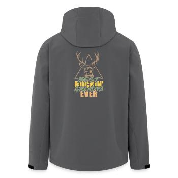 Meilleur cadeau de chasse au cerf pour Buckin' Grandpa - Veste softshell homme en polyester recyclé Stanley/Stella - noir - Dos - AI Model Male 185 light (185cm)