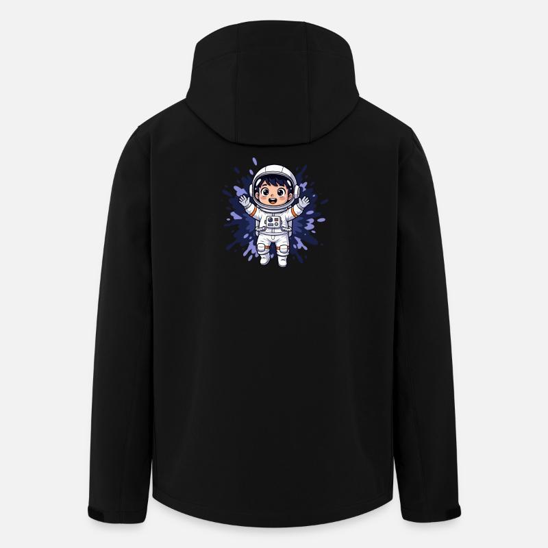 Kleiner Astronaut Weltraumheld - Recycelte Männer Softshell-Jacke von Stanley/Stella - Schwarz