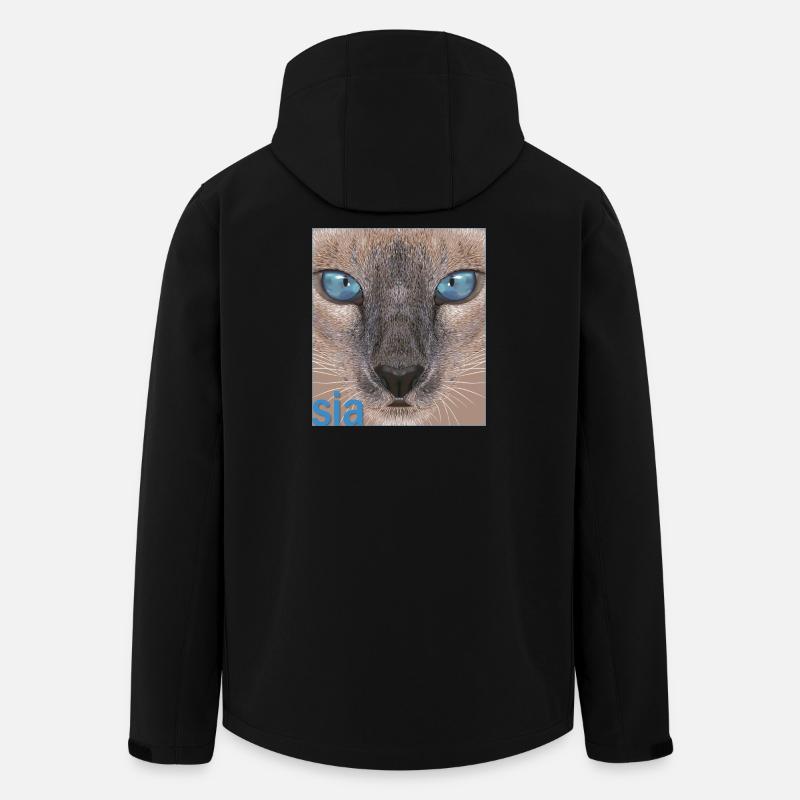 Siamkatze - Recycelte Männer Softshell-Jacke von Stanley/Stella - Schwarz