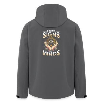 J’ai lu Signes Pas Minds Occulte Esotérique Tarot Eye - Veste softshell homme en polyester recyclé Stanley/Stella - noir - Dos - AI Model Male 185 light (185cm)