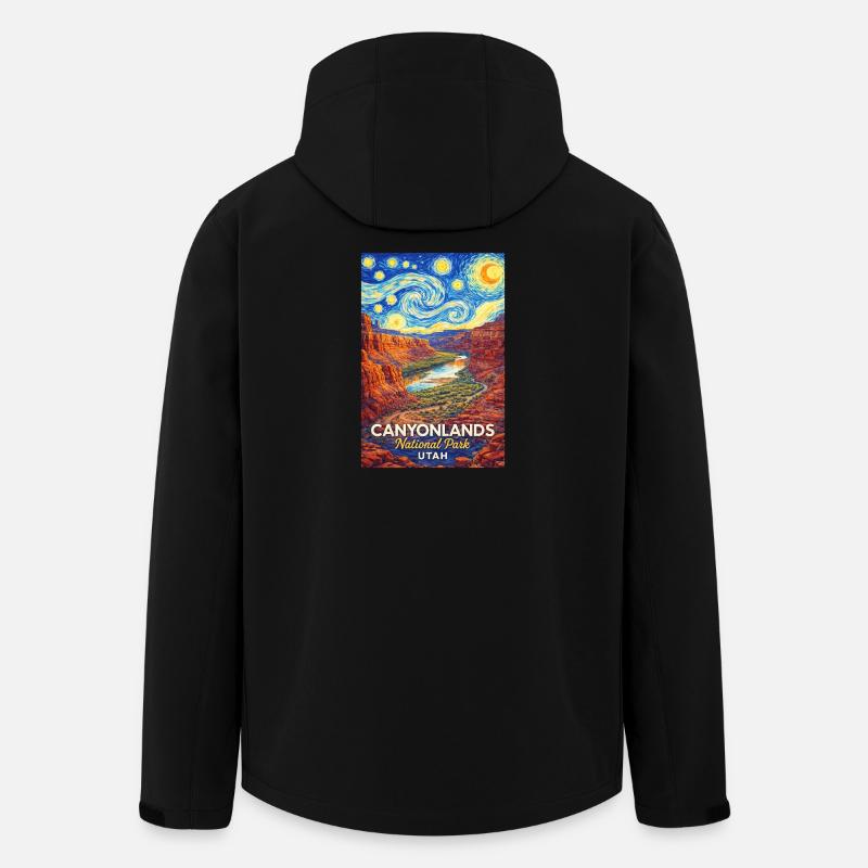 Parc national des Canyonlands, Utah - Veste softshell homme en polyester recyclé Stanley/Stella - noir