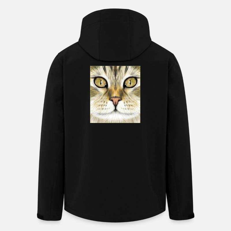 Norwegische Waldkatze - Recycelte Männer Softshell-Jacke von Stanley/Stella - Schwarz