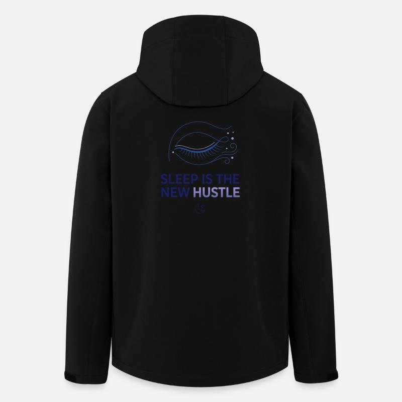 Sleep Is The New Hustle - Men’s Recycled Softshell Jacket by Stanley/Stella - black