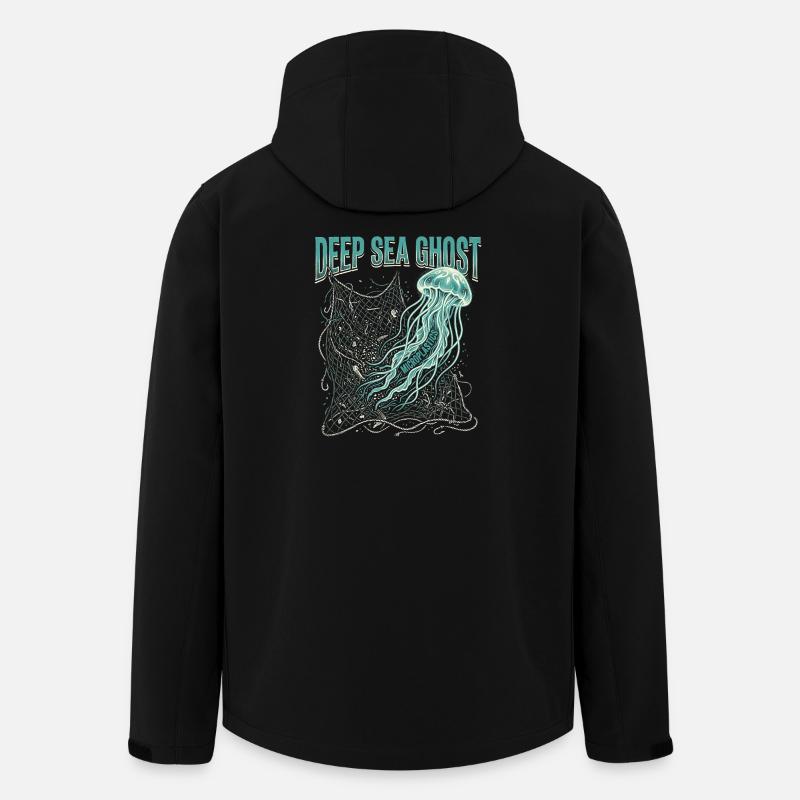 Deep Sea Ghost - Men’s Recycled Softshell Jacket by Stanley/Stella - black