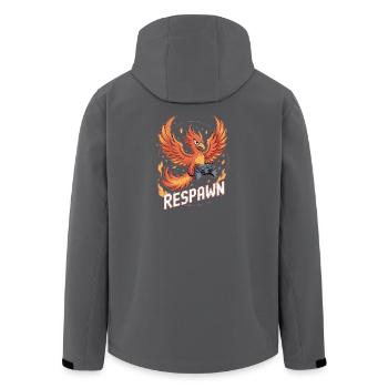 Phoenix Controller Respawn - Men’s Recycled Softshell Jacket by Stanley/Stella - black - Back - AI Model Male 185 light (185cm)